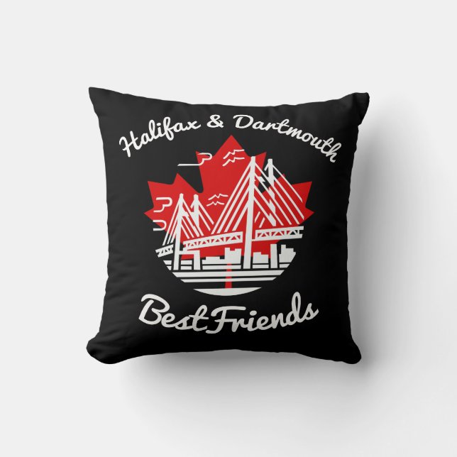 Halifax and Dartmouth Bestfriends canada pillow Kissen (Vorderseite)