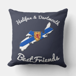 Halifax and Dartmouth bestfriends Nova Scotia Kissen