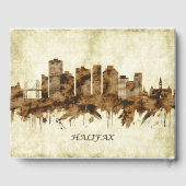 Halifax Canada Cityscape Gästebuch (Rückseite)