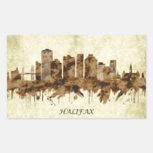 Halifax Canada Cityscape Rechteckiger Aufkleber