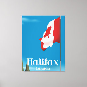 Halifax Canada Travel Poster Leinwanddruck