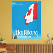 Halifax Canada Travel Poster Leinwanddruck (Insitu (Wohnzimmer))