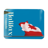 Halifax Canada Travel Poster Magnet (Horizontal)