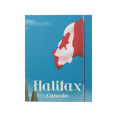 Halifax Canada Travel Poster Notizblock (Rotiert)