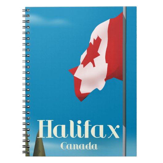 Halifax Canada Travel Poster Notizblock (Vorderseite)