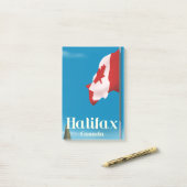 Halifax Canada Travel Poster Post-it Klebezettel (Auf Schreibtisch)
