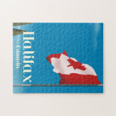 Halifax Canada Travel Poster Puzzle (Horizontal)