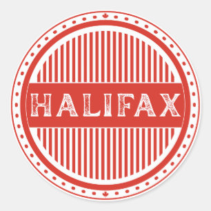 Halifax City Pride-Emblem – Kanadische Identität Runder Aufkleber