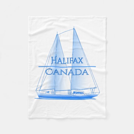 Halifax Coastal Nautical Sailing Fleecedecke (Vorderseite)