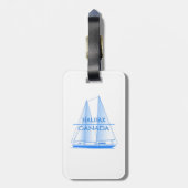 Halifax Coastal Nautical Sailing Gepäckanhänger (Rückseite vertikal)