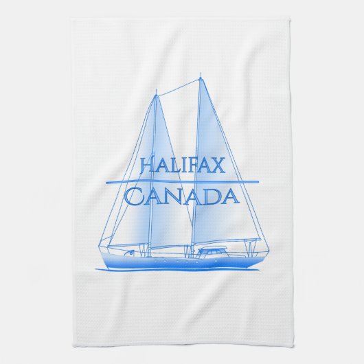 Halifax Coastal Nautical Sailing Geschirrtuch (Vertikal)