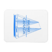 Halifax Coastal Nautical Sailing Magnet (Horizontal)