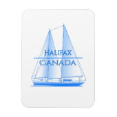 Halifax Coastal Nautical Sailing Magnet (Vertikal)