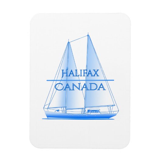 Halifax Coastal Nautical Sailing Magnet (Vertikal)