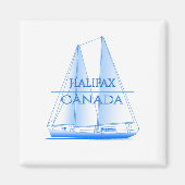 Halifax Coastal Nautical Sailing Magnet (Vorne)