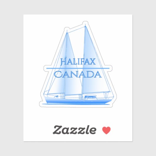 Halifax Coastal Nautical Sailing Sailor Aufkleber (Blatt)