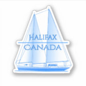 Halifax Coastal Nautical Sailing Sailor Aufkleber (Vorderseite)
