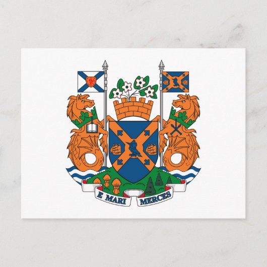 Halifax Coat of Arms Postcard Postkarte (Vorderseite)