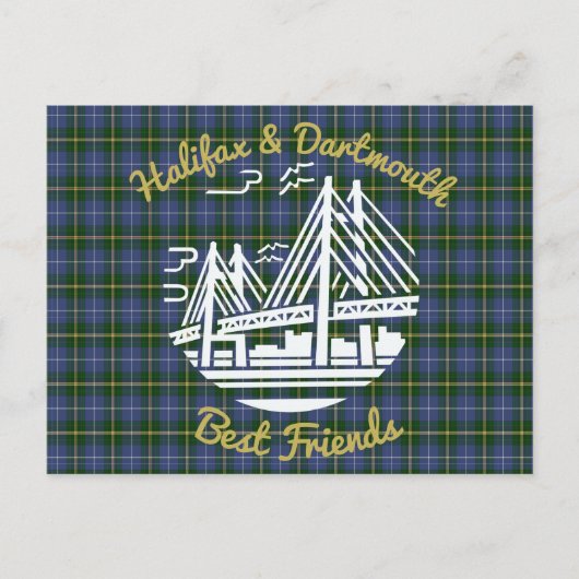 Halifax & Dartmouth Best friends buds Postkarte (Vorderseite)