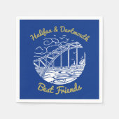 Halifax Dartmouth beste Freunde Party nappers Serviette (Vorderseite)