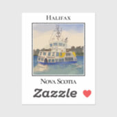 Halifax Ferry Boat, Nova Scotia Aufkleber (Blatt)