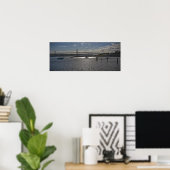 Halifax Hafen mit A. Murray MacKay Bridge Poster (Heimbüro)