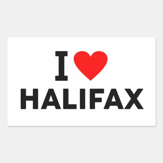 Halifax Kanada Rechteckiger Aufkleber (Vorderseite)