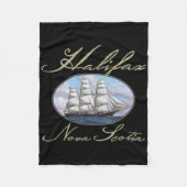 Halifax Nova Scotia Clipper Ship Fleecedecke (Vorderseite)