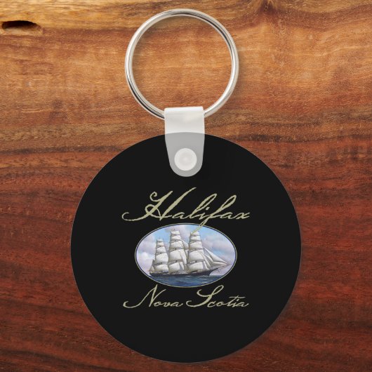 Halifax Nova Scotia Clipper Ship Schlüsselanhänger (Vorderseite)