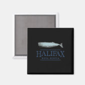 Halifax Nova Scotia Kanada Vintage Waldesign Magnet (Vorderseite/Rückseite)