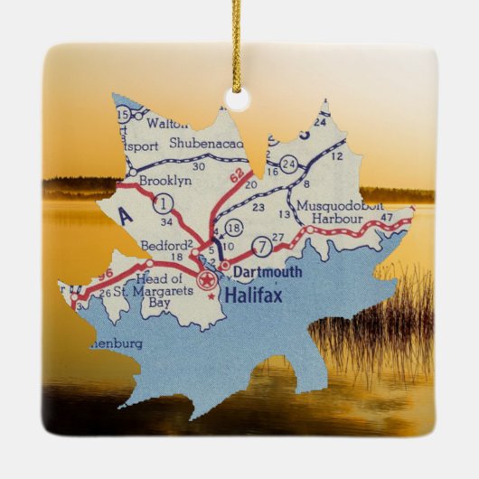 Halifax Nova Scotia Keramikornament (Rückseite)