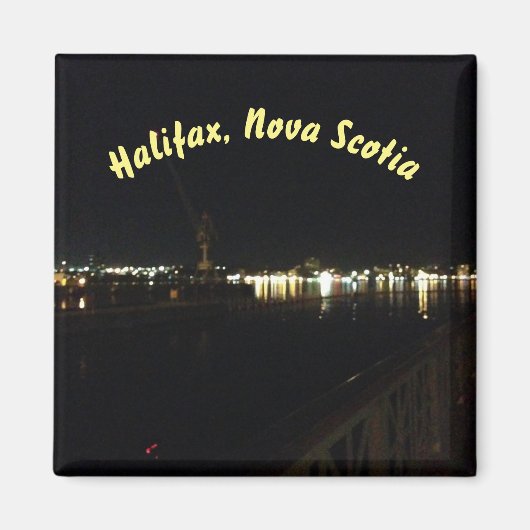 Halifax, Nova Scotia Night Magnet (Vorne)