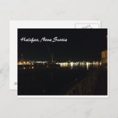 Halifax, Nova Scotia Night Postkarte (Vorne/Hinten)