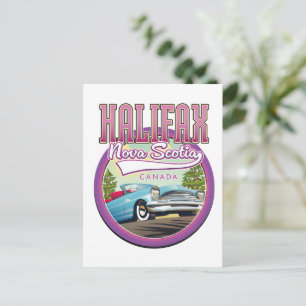 Halifax Nova Scotia Reise Logo Einladungspostkarte