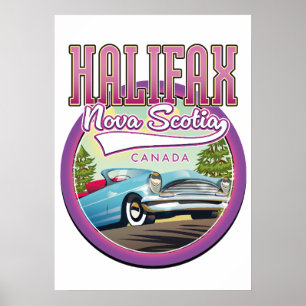 Halifax Nova Scotia Reise Logo Poster