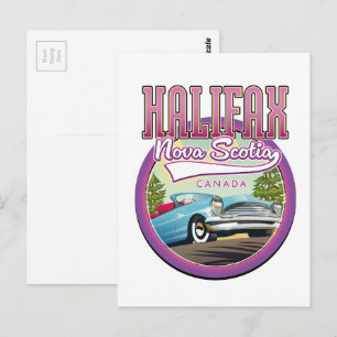 Halifax Nova Scotia Reise-Logo Postkarte