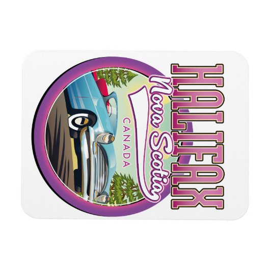 Halifax Nova Scotia Reiselogo Magnet (Horizontal)