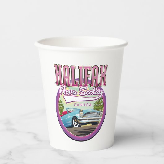 Halifax Nova Scotia Reiselogo Pappbecher (Vorderseite)