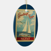 Halifax Ornament Sailboat Vintage Travel Kanada (Rechts)