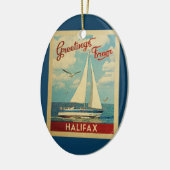 Halifax Ornament Sailboat Vintage Travel Kanada (Links)