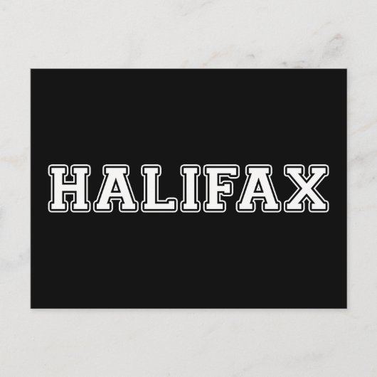 Halifax Postkarte (Vorderseite)