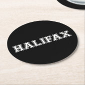 Halifax Runder Pappuntersetzer (Angewinkelt)