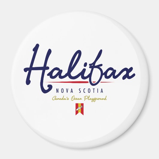 Halifax Script Magnet (Vorne)