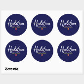 Halifax Script Runder Aufkleber (Blatt)