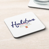 Halifax-Skript Getränkeuntersetzer (Linke Seite)