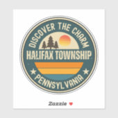 Halifax Township, Pennsylvania Aufkleber (Blatt)
