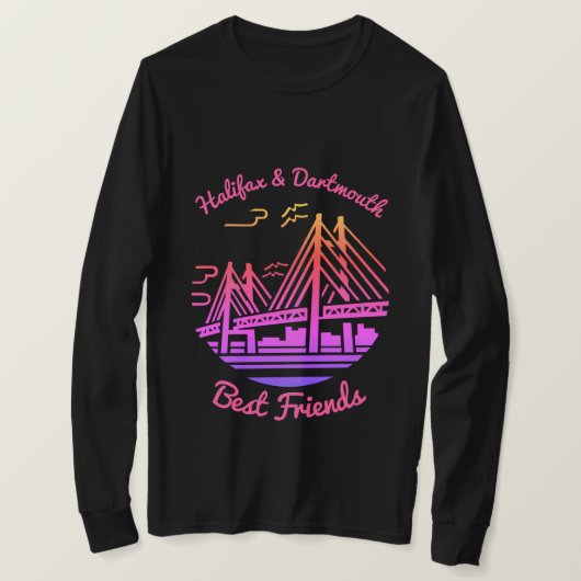 Halifax und Dartmouth Nova Scotia Bestfriends T-Shirt (Design vorne)