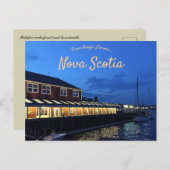 Halifax Waterfront and Boardwalk Nova Scotia Postkarte (Vorne/Hinten)