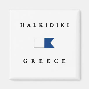 Halkidiki Griechenland Alpha Dive Flag Magnet