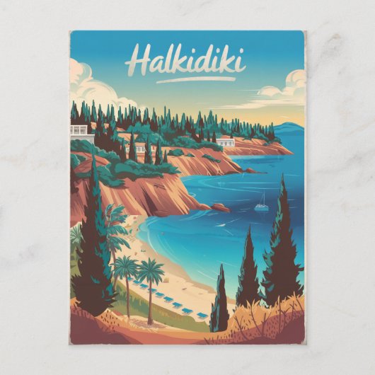 Halkidiki Postkarte (Vorderseite)